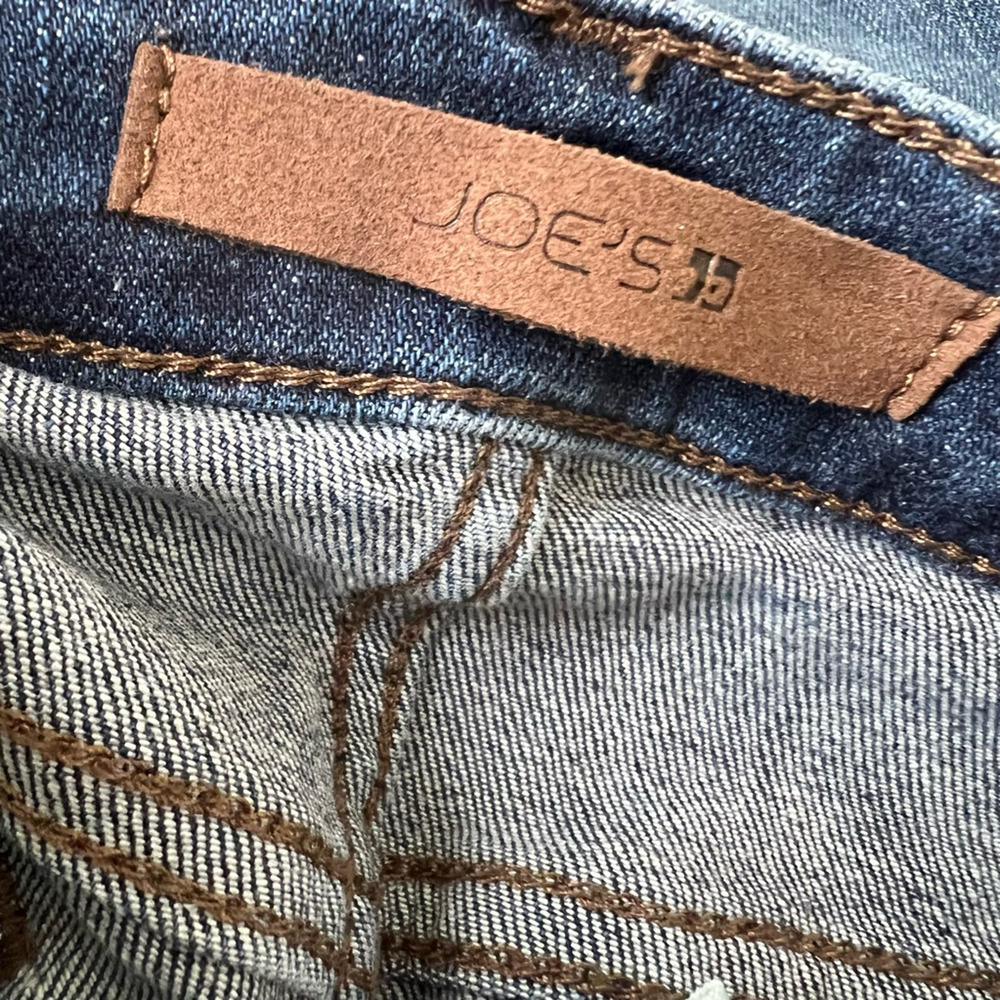 Joes Womens The Charlie Skinny Jeans Blue Stretch Frayed Hem Dark Wash Denim 26 - Picture 7 of 10